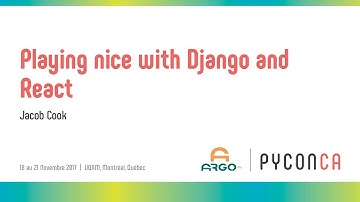 Playing nice with Django and React (Jacob Cook)