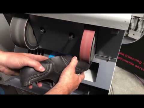 DCR 2SB- Double Band Sanding Machine - YouTube