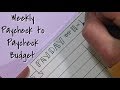 Budget with Me - Weekly Paycheck to Paycheck Zero Based System