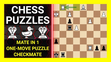 Chess Puzzles to Practice. Themes: Mate in 1, One-move puzzle, Checkmate. Learn Chess