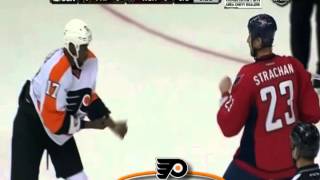 014  Sep 27, 2013 Wayne Simmonds vs Tyson Strachan Philadelphia Flyers vs Washington Capitals
