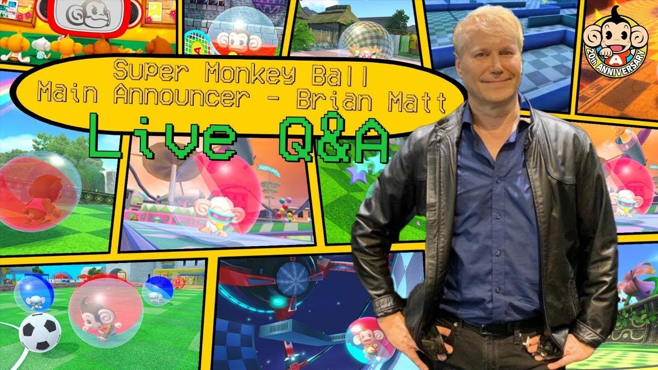 Super Monkey Ball Main Announcer Brian Q&A