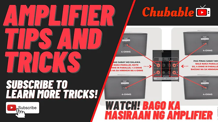 How To Connect 4 Speaker Crown BF System To a Two Channel Amplifier - Tagalog | Chubbable TV
