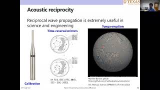 Dr Michael Haberman: Non-reciprocal acoustics: Concepts and application to acoustic diffusion