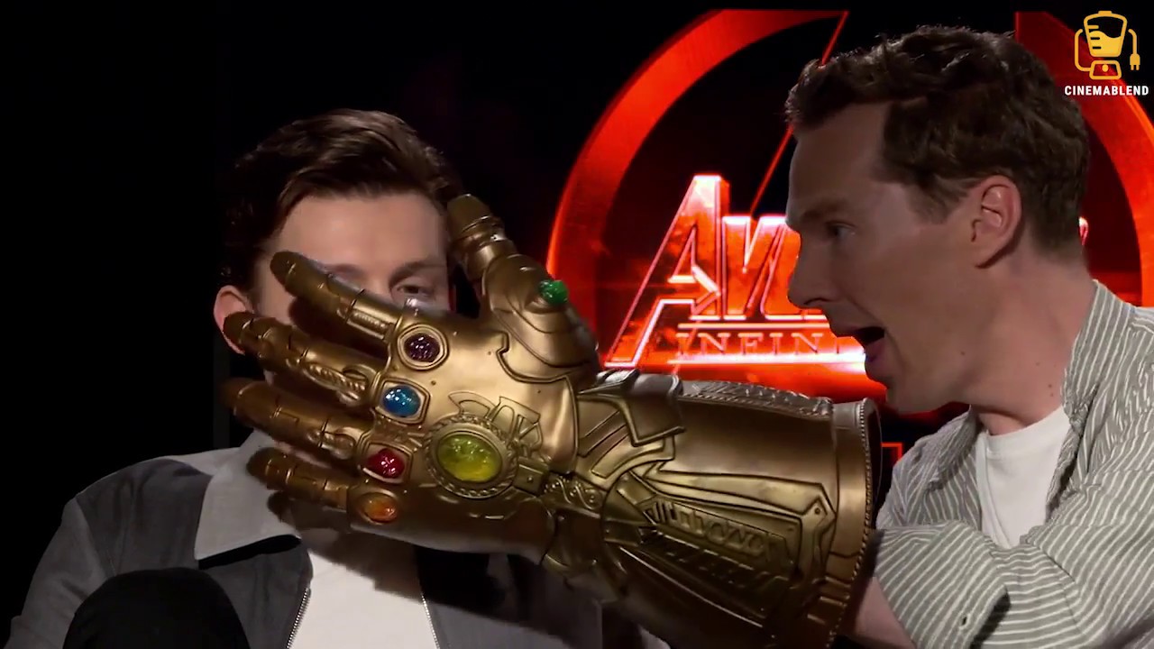 Infinity War Cast Goes Crazy with Thanos' Glove! (Anthony Mackie, Benedict Cumberbatch, and Infinity War Cast Goes Crazy with Thanos' Glove! (Anthony Mackie, Benedict Cumberbatch, and