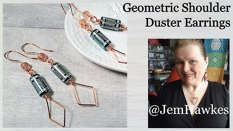 Geometric Shoulder Duster Earrings | Making Wire Jewellery | Create Jewelry with Jem Hawkes