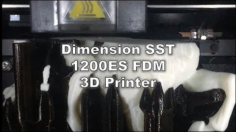 Dimension SST 1200ES 3D print Video FDM