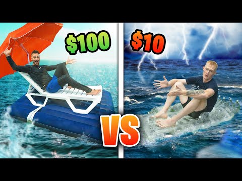 Плот Для Выживания За 10 Vs 100 Челлендж!