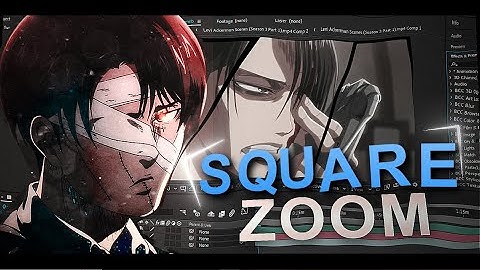 How To Make Smooth Square Zoom Transition After Effect Tutorial + Free project File