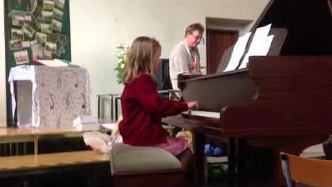 Sadie playing All Things Bright and Beautiful...