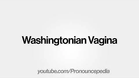How to Pronounce Washingtonian Vagina in American English
