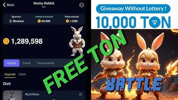 FREE AIRDROP ROCKY RABBIT PAID TON