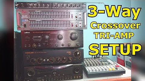 3-Way Crossover TRI-AMP SETUP - Active crossover Tutorial - Guide -