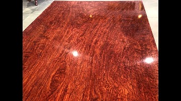 Bàn Ăn Nguyên Khối Gỗ Cẩm Lai Vân Chun VIP KT:391x117x10