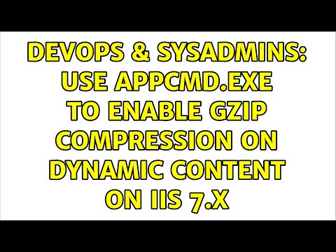 Vídeo: Como habilito a compactação de conteúdo dinâmico no IIS 7?