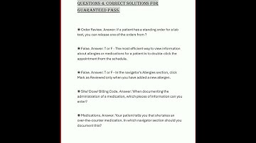 Epic Nurse Exam Qbank Actual Test Questions Correct Solution video