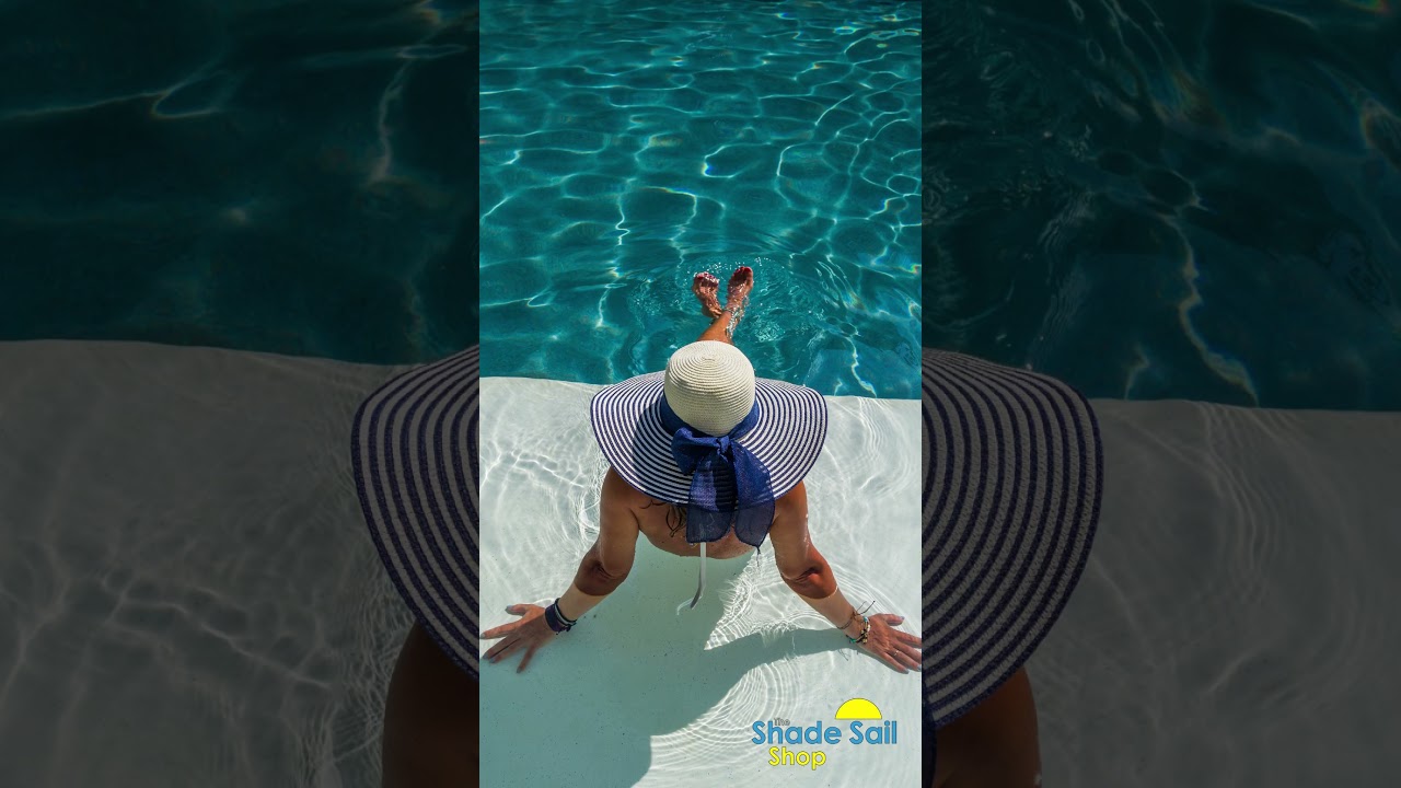 Shade Sails over Pools - UV protection and a cool place to relax which enjoying the outdoors.