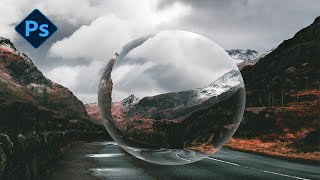 crytal ball effect || how to make cristel ball  photoshop effect || screenshot 4