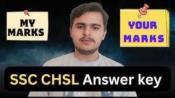 SSC CHSL Answer Key Out 🥳 What was my score 😃 How much did you get?