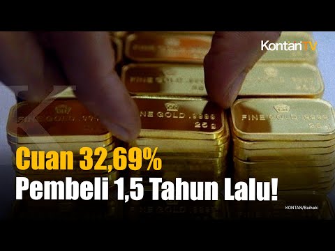 Harga Emas Antam Bergeming (21 April 2024), Cuan 32,69% Pembeli 1,5 Tahun Lalu! | KONTAN News