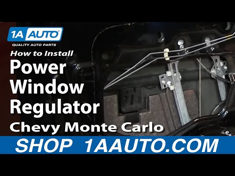 How to Replace Window Regulators 00-07 Chevy Monte Carlo