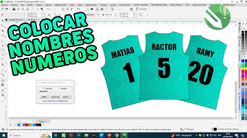 ✅✅ COMO COLOCAR NOMBRES Y NÚMEROS EN CAMISETAS DEPORTIVAS EN CORELDRAW 💥💥 MACRO PARA SUBLIMACIÓN