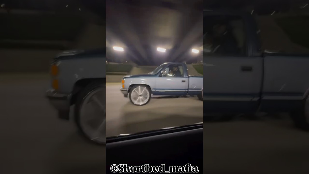 OBS Chevy Shortbed Floating on 28s 😏 