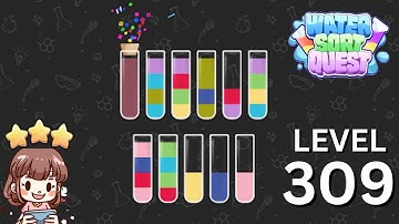 Water Sort Quest Level 309 Solution Walkthrough