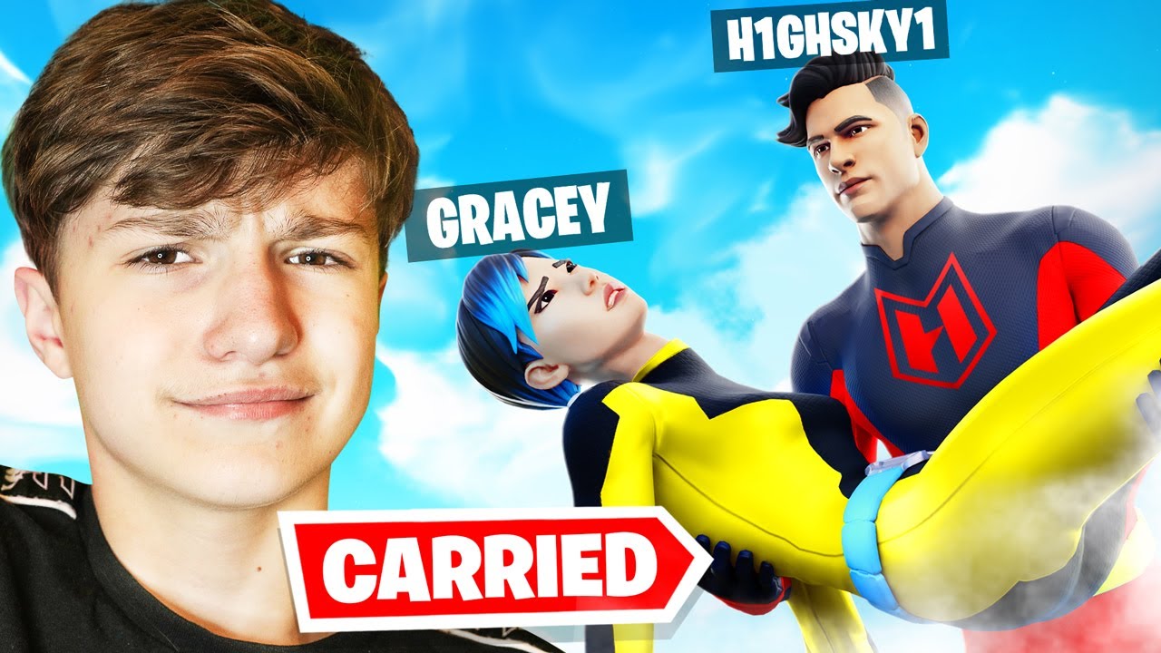 Can I CARRY My 5 YEAR OLD SISTER Using Only SUPER POWERS In FORTNITE!!