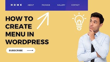 How to Create Menu | add pages and categories in Navigation/Main Menu in WordPress