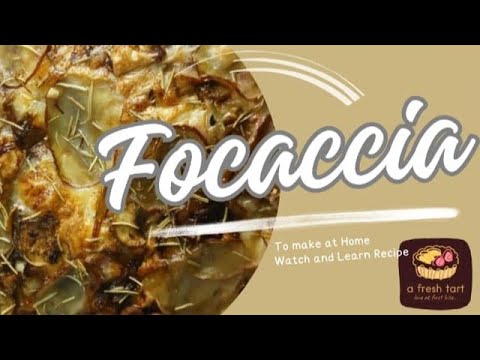 how to make soft and crispy focaccia bread | focaccia with caramelized onions,mushrooms and potatoes