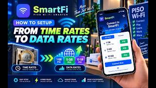 SmartFi Piso WiFi - How to setup from Time Rates to Data Rates - Coin and Voucher Tutorial