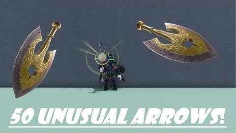 Using 50 Charged/Unusual Arrows in Stand Upright! | Roblox