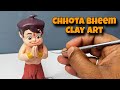 Chhota Bheem Clay Art | Step by Step Handmade Sculpture