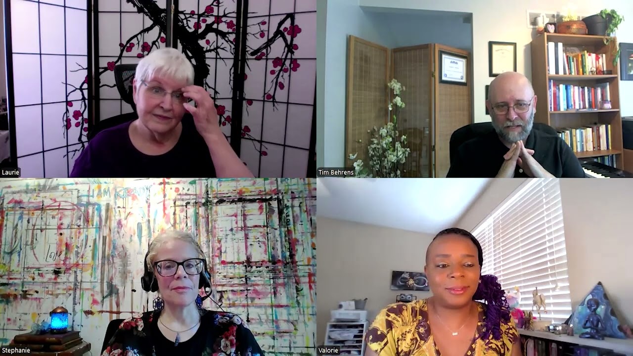 Tim and Laurie visit with Stephanie Gray and Valorie Lewis about their practice with Frequency, Intention, and Color

Hear the podcast at https://www.podbean.com/eas/pb-27qm5-18124d9