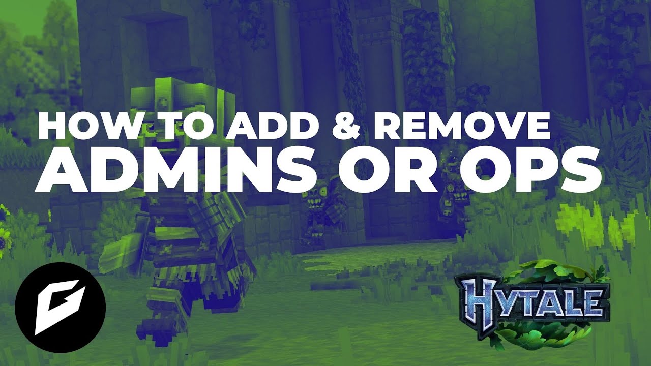 How to Add Admins/OPs to Your Hytale Server - YouTube