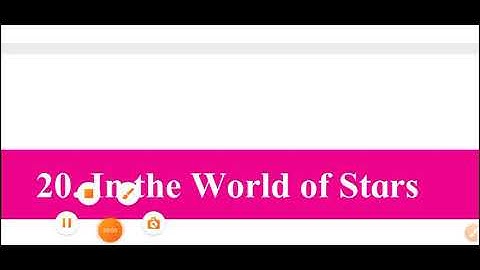 chapter 20 : In the world of stars