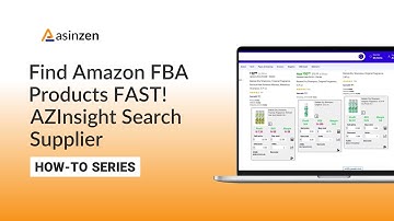 Find Amazon FBA Products FAST! AZInsight Search Supplier (Wholesalers, asinzen, Ecommerce)