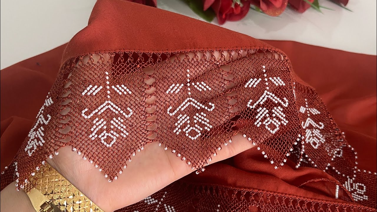 Herkes bu modele bayılacak 🧡🤍😍✅ #igneoyasi #boncukluığneoyası #oyamodelleri #öneçıkar 