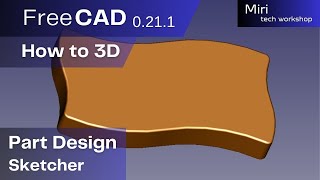 FreeCAD version 0 21 1 part #115 2024 wavy 3D model