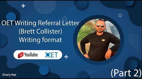 OET Writing Referral Letter (Brett Collister) Explanation of SBAR (Part 2)