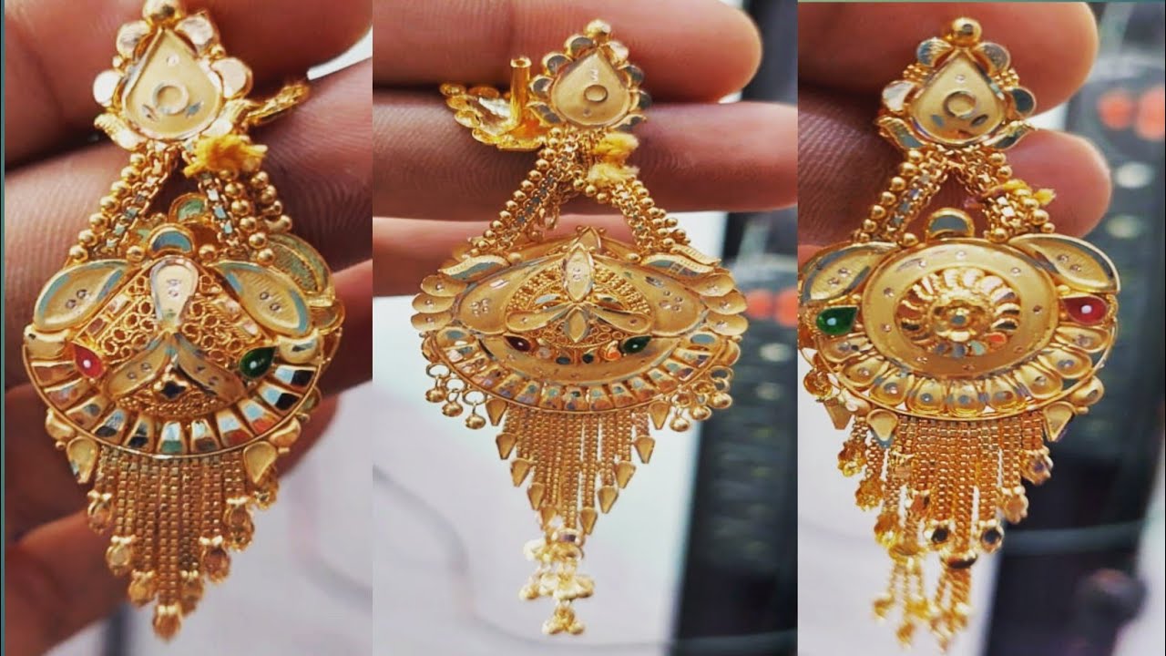 Top more than 145 gold ki earrings ke design best  seveneduvn