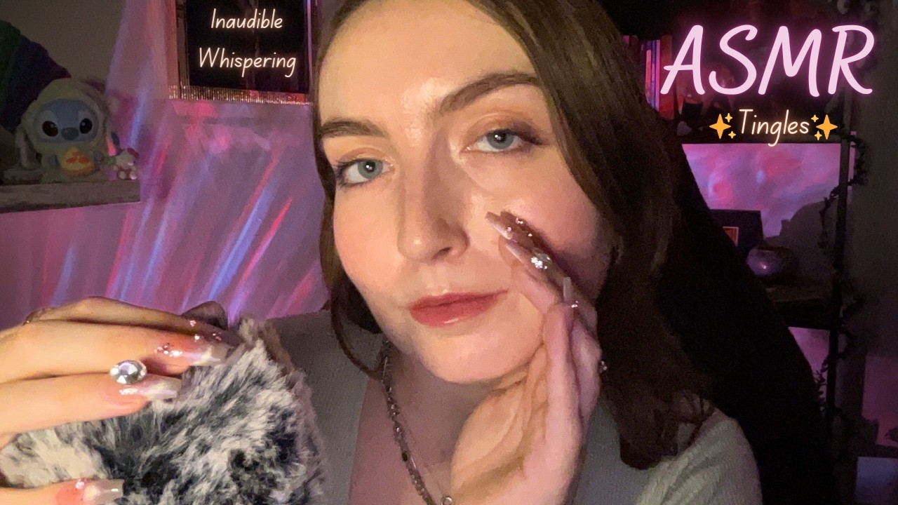 ASMR | Can I tell you a secret? ✨inaudible whisper ramble, mouth sounds + soft tapping tingles✨