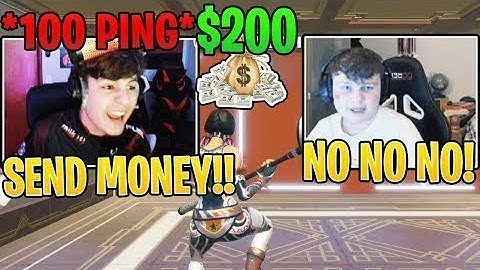 CLIX  DESTROYS  BENJYFISHY ON 100 PING IN 1V1 $200 BOX FIGHT WAGER!  TOXIC