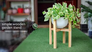 simple wooden garden stand | easy garden decor ideas screenshot 5