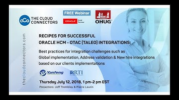 Recipes for successful Oracle HCM-OTAC (Taleo) integrations