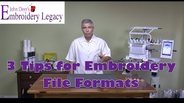 Machine Embroidery File Formats Explained