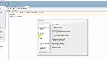 How to enable line numbers in SQL Developer