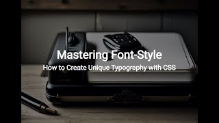 Mastering Font-Style: How to Create Unique Typography with CSS