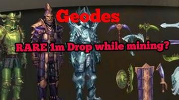 Runescape 3 mining and smithing rework, Geodes, Sedimentary, Igneous & Metamorphic